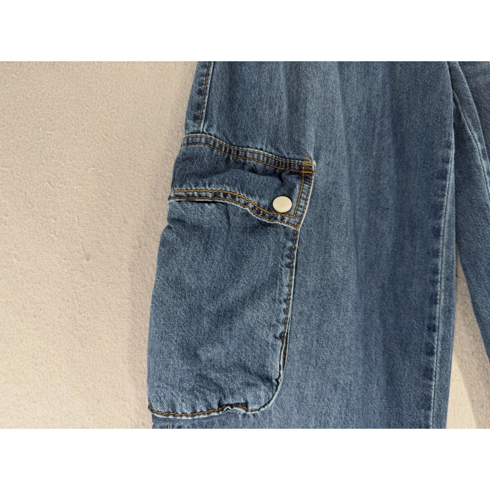 RSQ Jeans Womens S Cargo Baggy Wide Leg Y2K  Skater Streetwear‎ Indie Utility - Picture 4 of 14